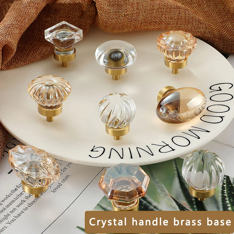 Cupboard Drawer Knob Cabinet Pulls Kitchen Door Knobs Wardrobe Handles Style Diamond Crystal Luxury Europe Modern Check Details