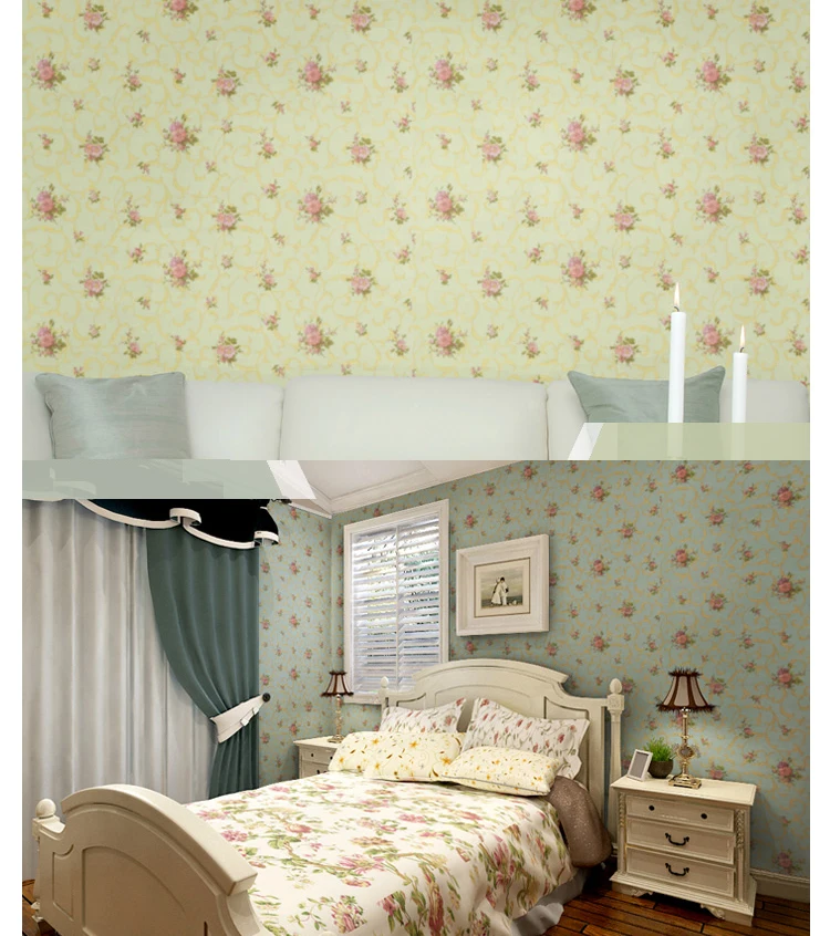  Изящные виниловые обои с цветочным узором для дома