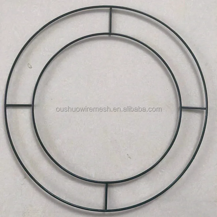 2022 hot sells Round Metal  Wreath DIY Wreath Making Christmas Decoration Metal Wreath Wire Ring For Crafts