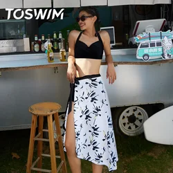 Cover up beach dress New sunscreen sexy beachwear swimwear skirt pareo beach wear swim bikini coverup