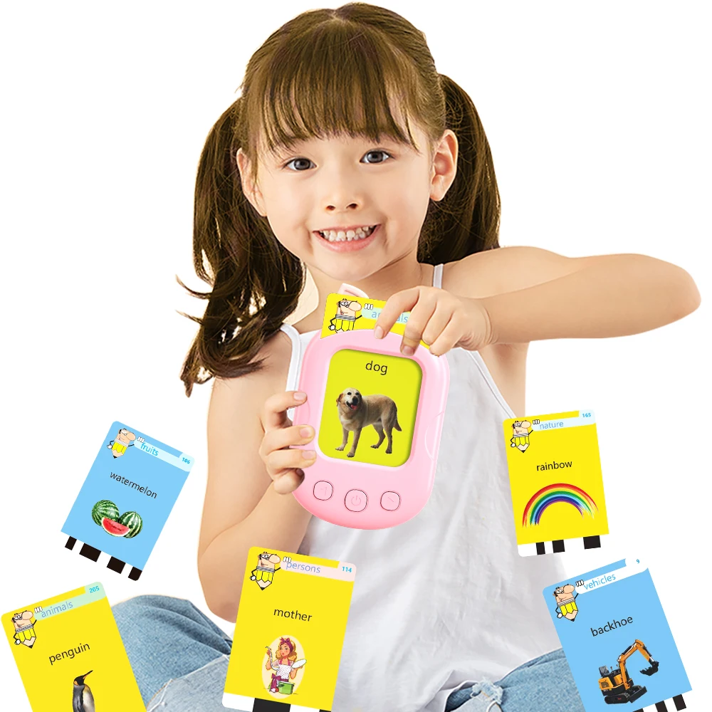 Early Education Electronic Machine Read Card Device Learning Toys Talking Flash Cards for Baby Toddler Kids Educational