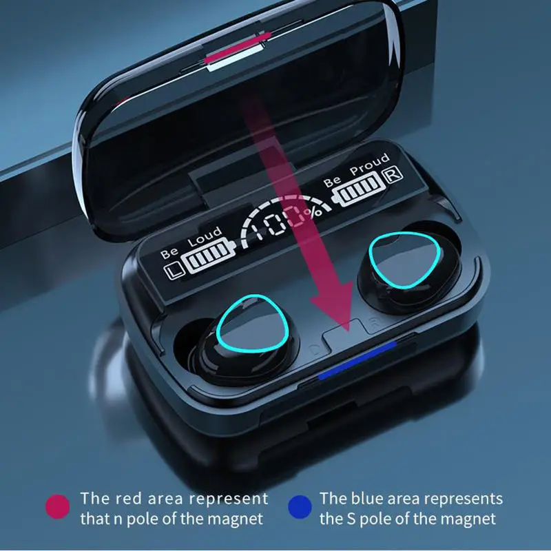 Лидер продаж M10 беспроводные наушники Bluetooth спортивные водонепроницаемые с сенсорным