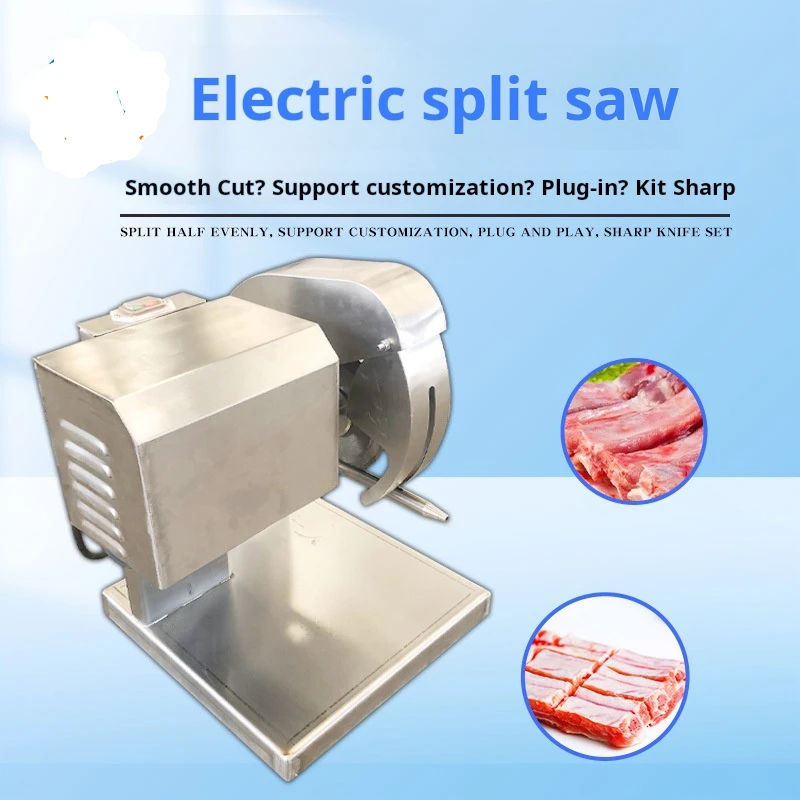 2025 Poultry Dividing Saw Stainless Steel Floor Chicken Cutting Saw Production Half-panel Bone Duck Cutter Machine