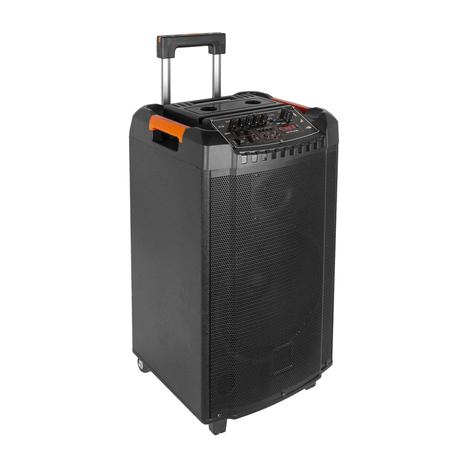 High power fashion design 12 Inch big bass Wooden loa Portable Wireless Karaoke dj Speaker sound box with led lights