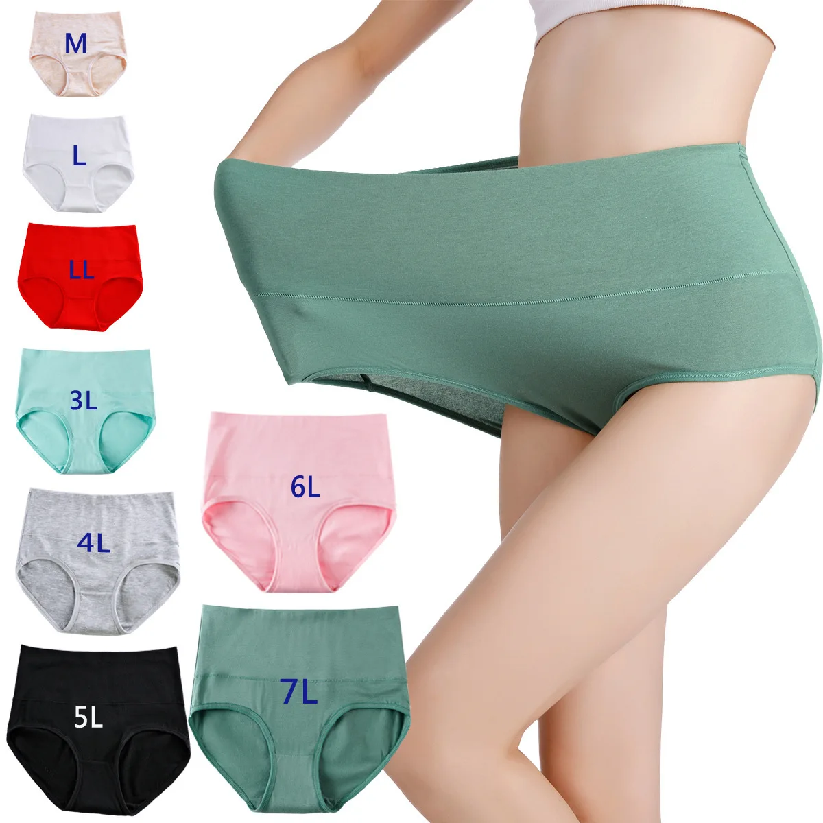 2021 best sell premium fabric plus size Hight waist menstruation leakproof panties period panties