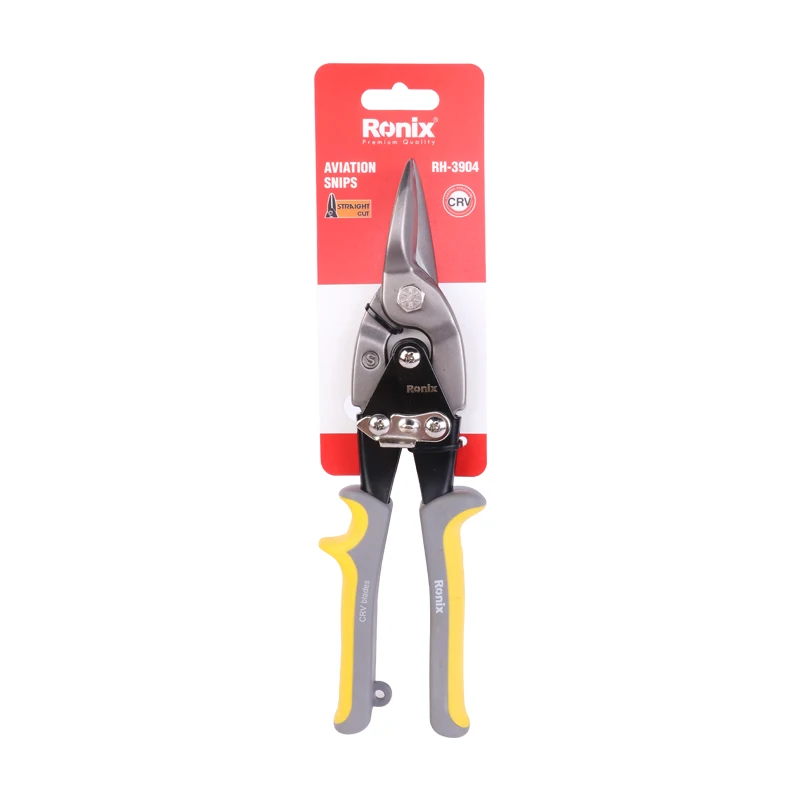 Ronix Model RH-3904 CRV Straight Cut Aviation Snip Carbon Steel Aviation Snip