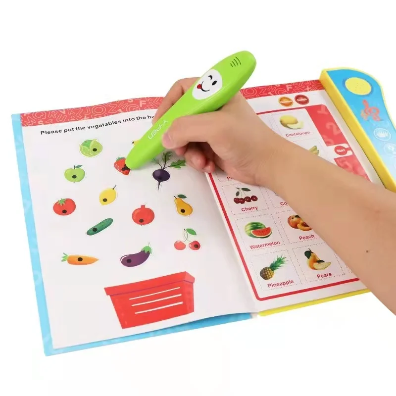 Kids Y-Book with Smart Pen Interactive Toy English Alphabet Stories Music Educational Toys Learning Sound Book Toddlers