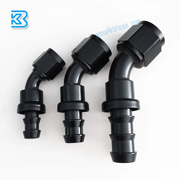 an4 an6 an8 an10 an12 an16 aluminum push on lock oil hose ends an fittings adapter