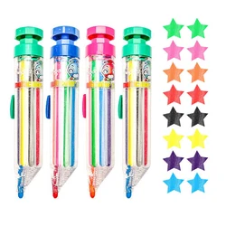 Popular 8 In 1 Multicolor Crayons Replaceable Oil Pastel Colored Pencil Kids Graffiti Painting Tools