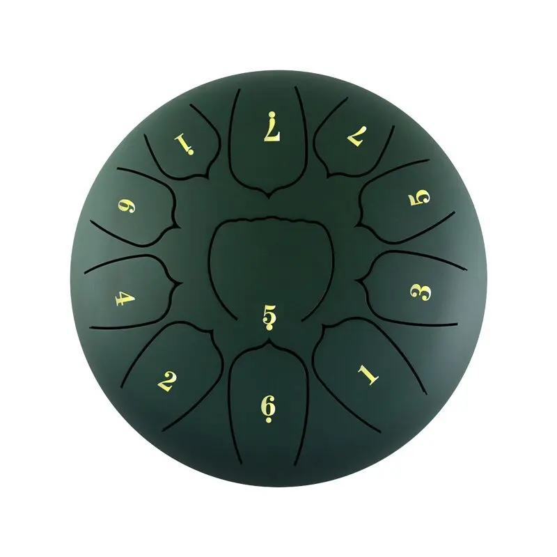 Steel Tongue Drum Percussion Instrument Hand pan Drum with Bag manual and Mallets for Meditation Entertainment