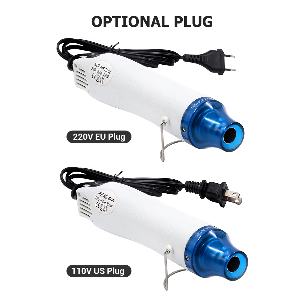 300W Hot Air Machine Hot Air Gun Heating and Shaping Tool for Soft Clay Relief Powder Heat Shrinkable Sheet 220V EU Plug