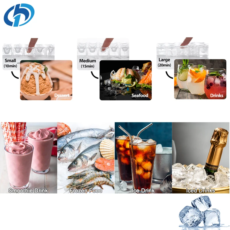 Ice Maker Machine Commercial 300kg 24h Stainless Steel Automatic Ice Block Making Ice Cube Machine For Business