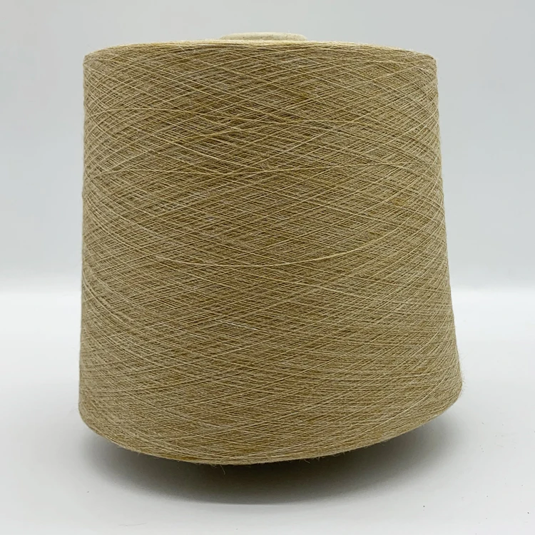 Eco-friendly Factory Direct Supply Melange Yarn 100% Ramie Yarn for Knitting and Weaving