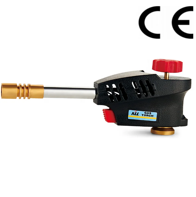 Light portable micro butane gas welding torch cooper brass tube chrome platedKLL 9008C