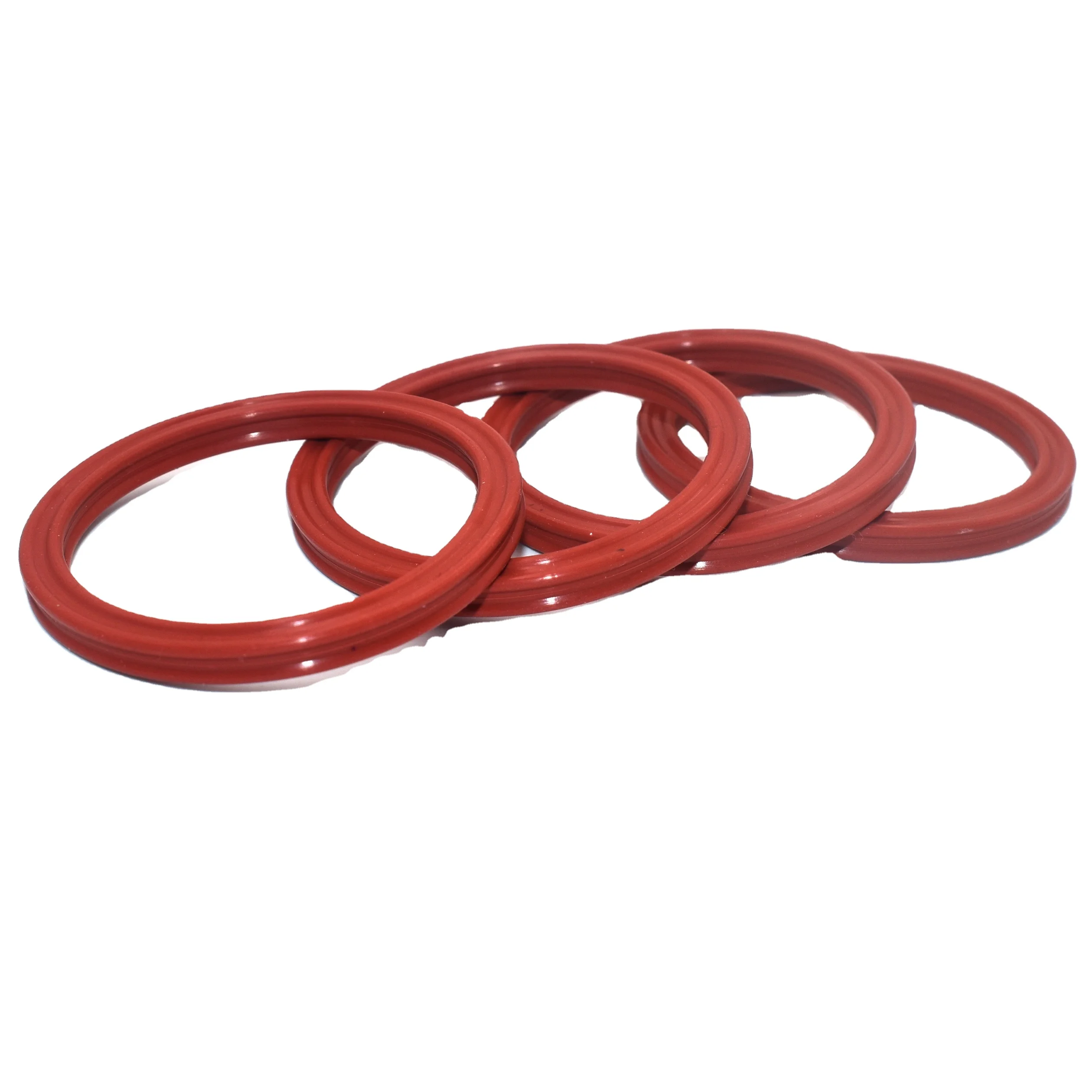 Custom NBR/FKM Quad-ring Silicone Material X Shaped Seal