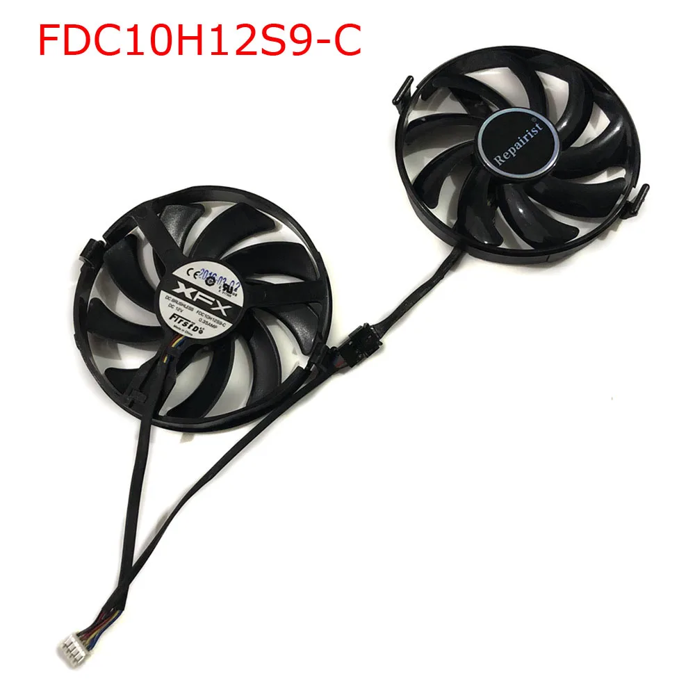 XFX R9 380X R7 370 GPU VGA Cooler FY09010H12LPB FDC10H12S9-C охлаждающий вентилятор для Radeon R9-380X Grahics Card в качестве