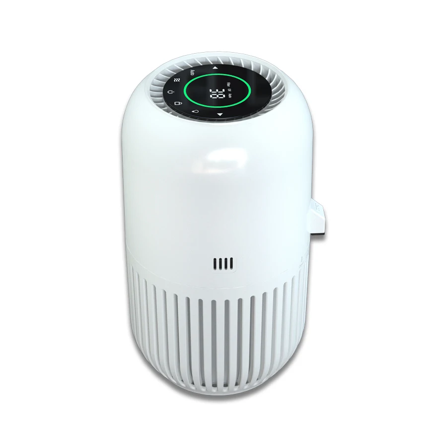 Small Desktop Air Cleaner TVOC Sensor High CADR  HEPA Air Purifier with touch control