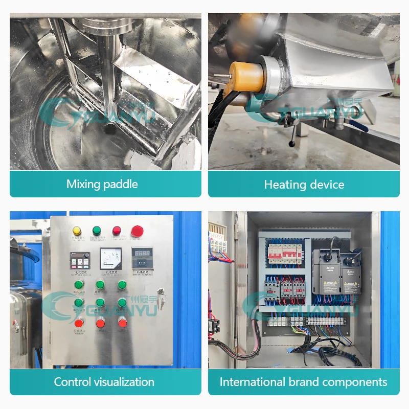 gel polish making machine bath gel processing line mixing tanks for hair conditioner homogenizer mixer cosmetic