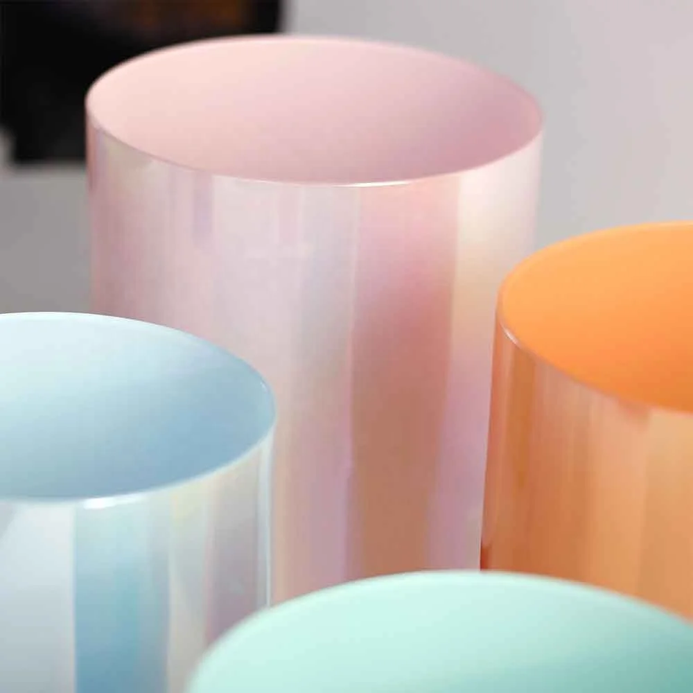 crystal singing bowl good energy grail health natural peaceful healing vibrations Sound bath Tribuspirit crystal handle bowl