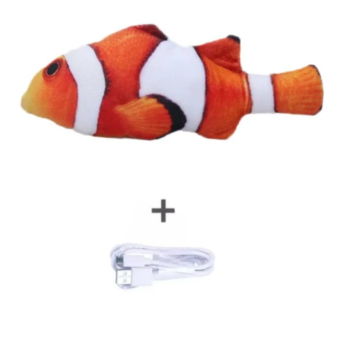 Оптовая продажа от производителя, дешевая индивидуальная электрическая рыба, игрушка для кошек, электрическая ваггирующая движущаяся Рыба для кошек, поставщики питомцев, игрушка для кошек, рыба