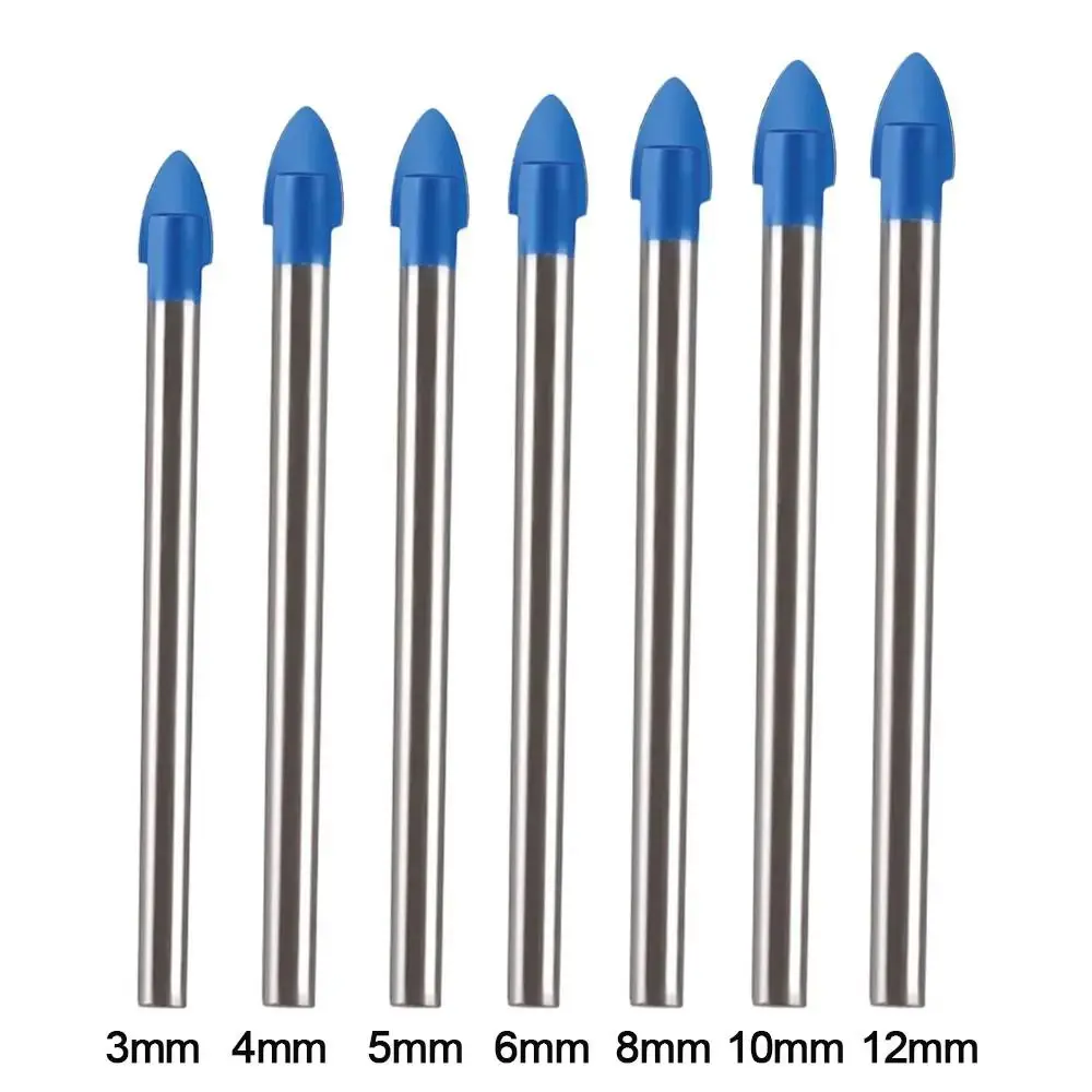 3-12mm Triangular Carbide Point Glass Drill Bits for Wall Ceramic Granite Tiles