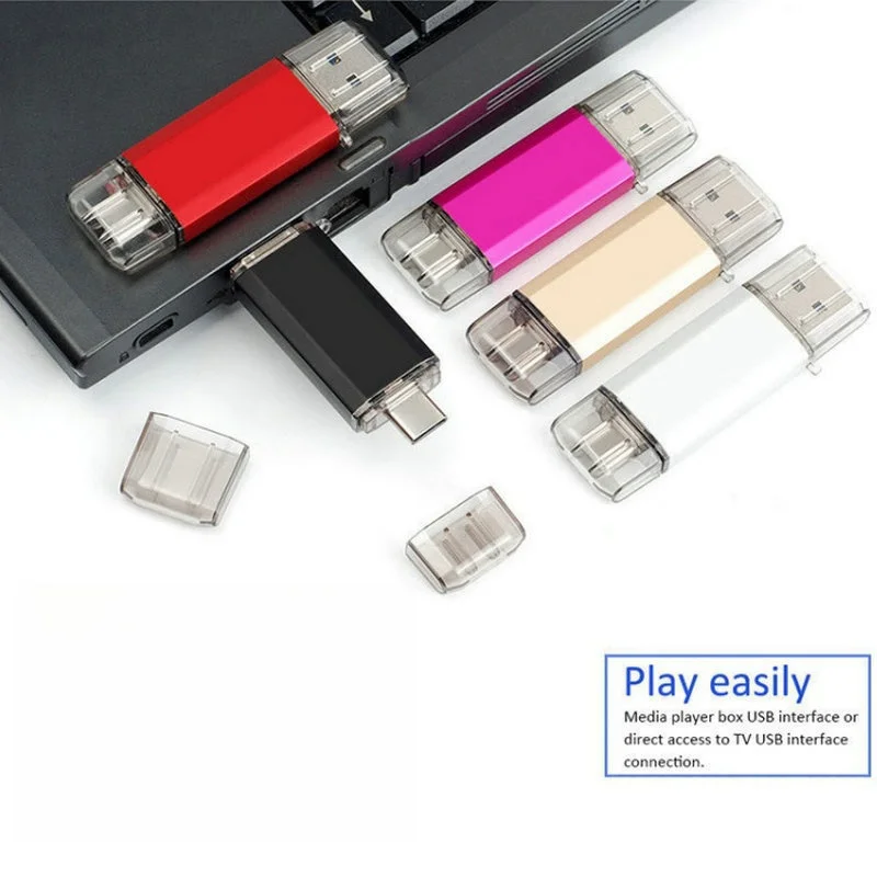 Металлический Usb-накопитель Type-C 4/8/16/32/64/2 0