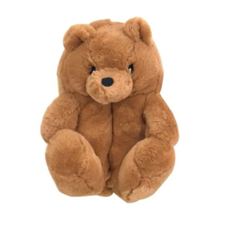 Teddy Bear Slippers designer Cute Plush Toys Comfortable All Inclusive Winter Warm Furry Ladies One Size Teddy Bear Slippers