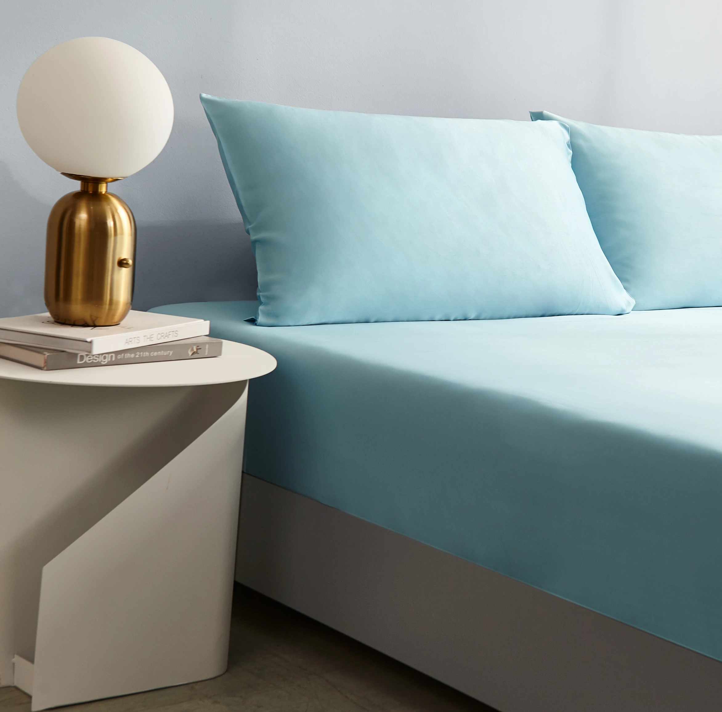 Hotel 100% Bamboo Fabric Soft Bedding Fitted Flat Sheet Bedding Set 4 Pc