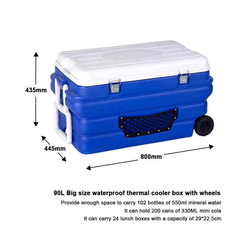 New Design 4 in 1 cooler  90L 40L 10L 2L thermal insulated large food fresh outdoor portable cooler combos set