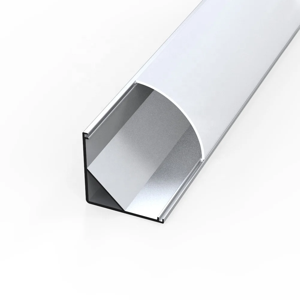 
LED Angle Corner Aluminum Extruded Profile Strip Lights Aluminum Extruded Profile 16Mm U LED Profile Light Heatsink 