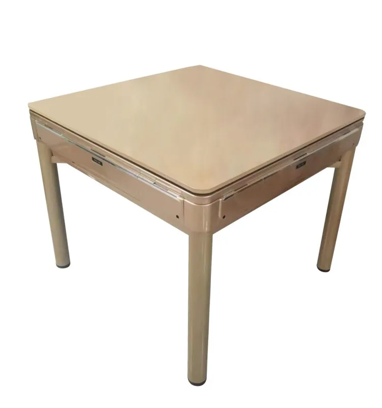 Casino quality thick MDF wood leather automatic mahjong table