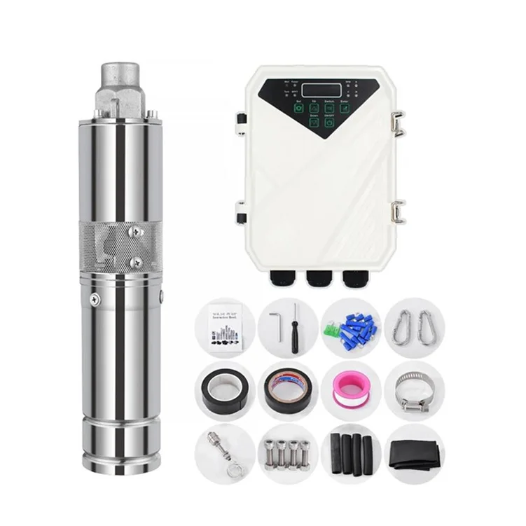 Electric Centrifugal High Pressure DC Solar Panel Power Water Borehole Deep Well Submersible Pump