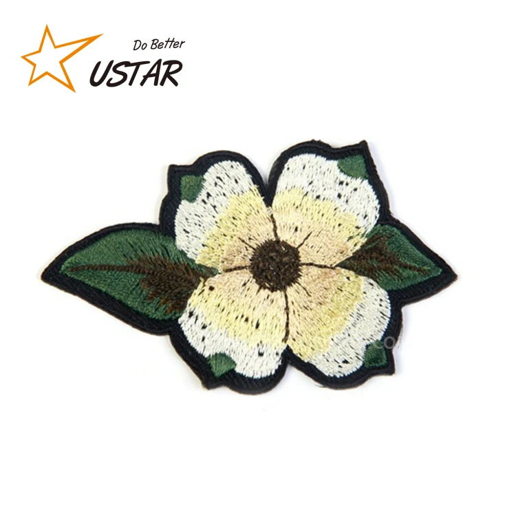Rose Flower Patches Custom Embroidered Fabric Iron-on/Sew-on Patch Badges, Clothes Dress  Hat Jeans DIY Craft Applique Patches