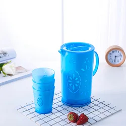 High-capacity Cheap Drinking Water Plastic Drinking Water Jug  with cup 2.1L