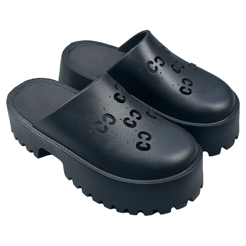 Custom High Quality Round Toe Slippers Ladies Indoor Platform Shoes Made from Environmentally Friendly Eva Material