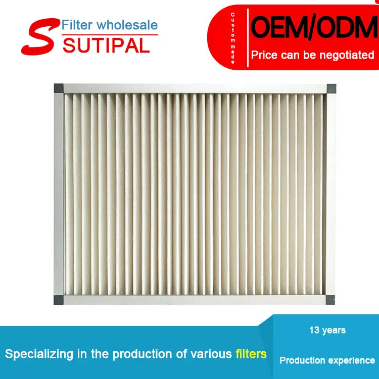 Supital direct selling filtros aluminum non diaphragm high efficiency  element aluminum frame plate coarse wholesale hepa filter