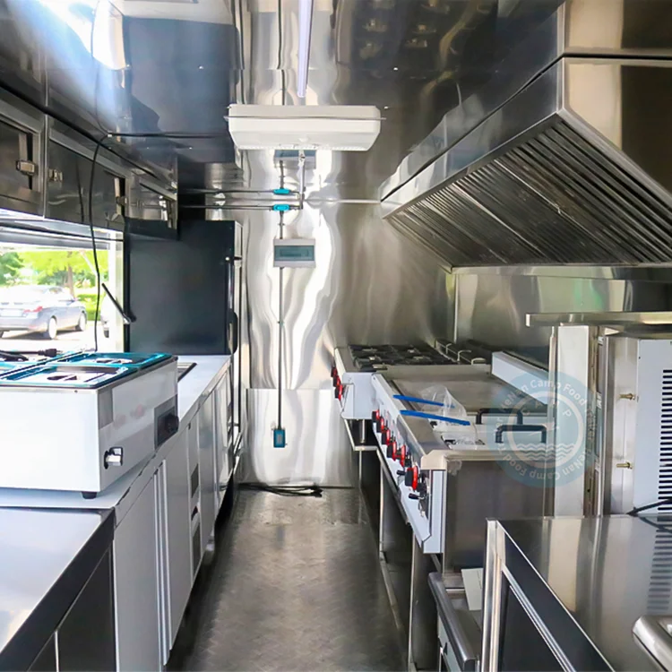 CAMP outdoor street food trailers fully equipped tacos coffee food truck food caravan with bathroom