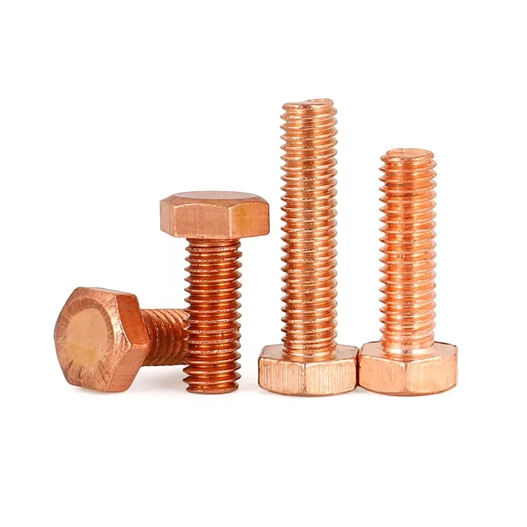 M5 - M20 DIN 933 Copper Hex Bolts