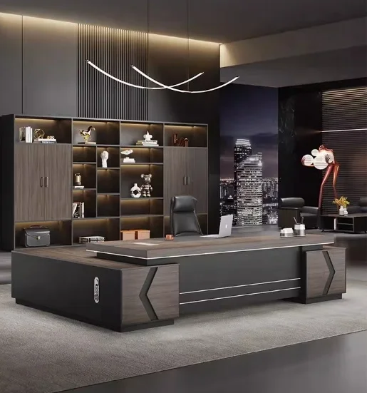 Factory price high end commercial furniture executive luxury CEO table office manager director computer desk