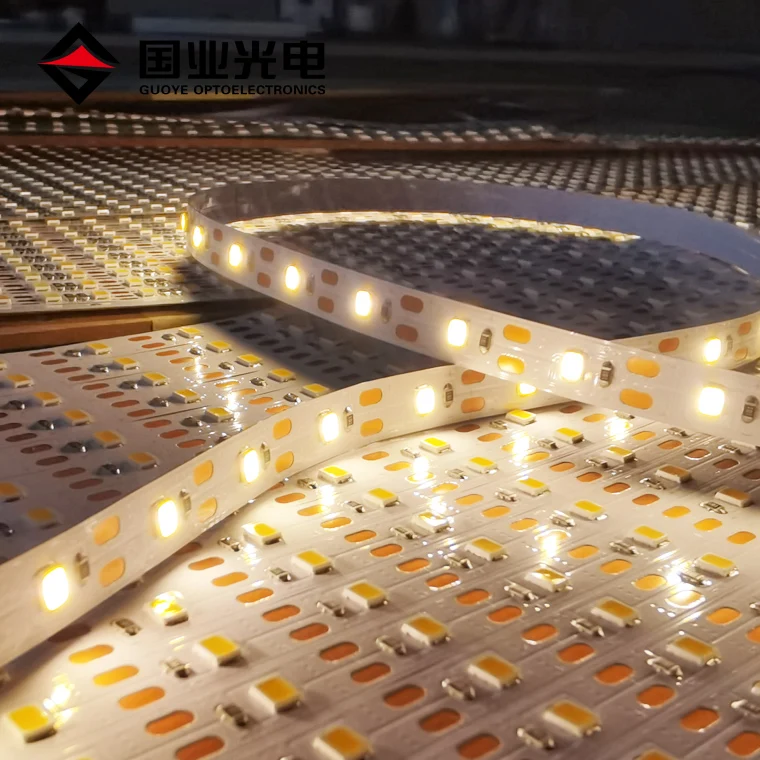 Горячая продажа 8 мм pcb 5 Вт smd2835 60 светодиодов теплый белый В светодиодные полосы света