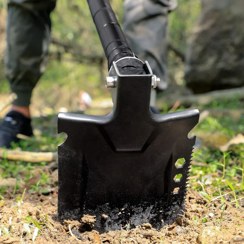 HISPEED Detachable Handle Shovel Camping 6 in 1 Multi-functional Camping Shovel Axe Outdoor Survival Shovel Set
