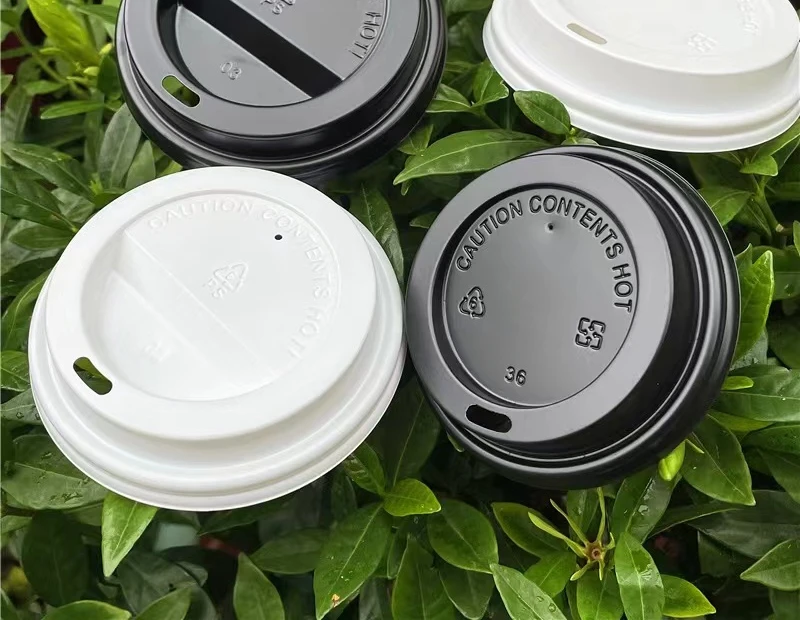 disposable PS material lid cover for coffee paper or plastic cups