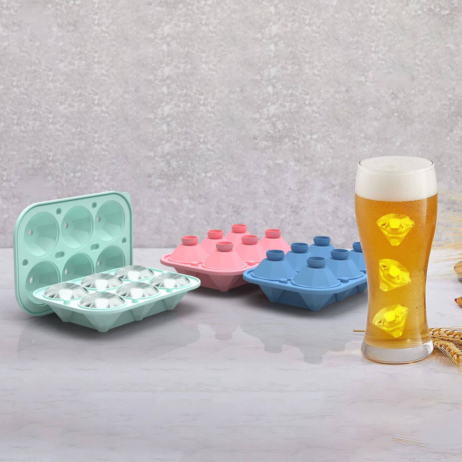 Wholesale Custom low MOQ BPA free food grade silicone mold set
