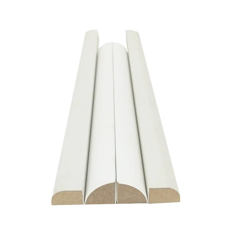 Building Materials White Primed MDF Mouldings for Decorations Quarter Round Trim Moulding Indoor