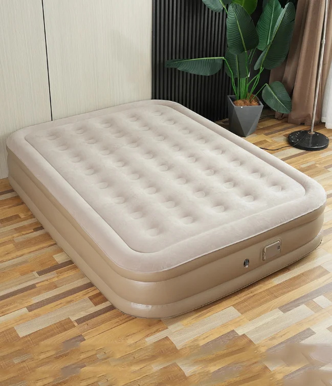 Automatic inflatable air mattress air bed with built-in lithium battery pump