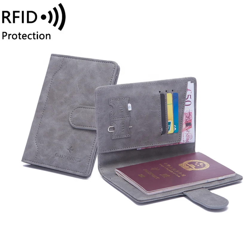 Pu Leather Passport Wallet Leather Manufacturer Passport Custom Leather Passport Holder Rfid