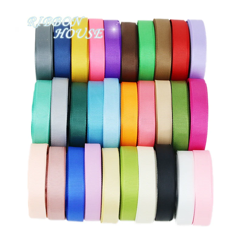 (10 meters/roll) 12mm Grosgrain Ribbon Wholesale Gift Packaging Decoration Holiday Party Christmas Ribbon