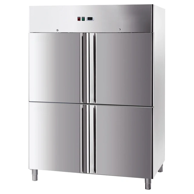 Heavy Duty Stainless Steel Commercial 2 Doors Refrigerated Cabinets Refrigerator Upright Freezer