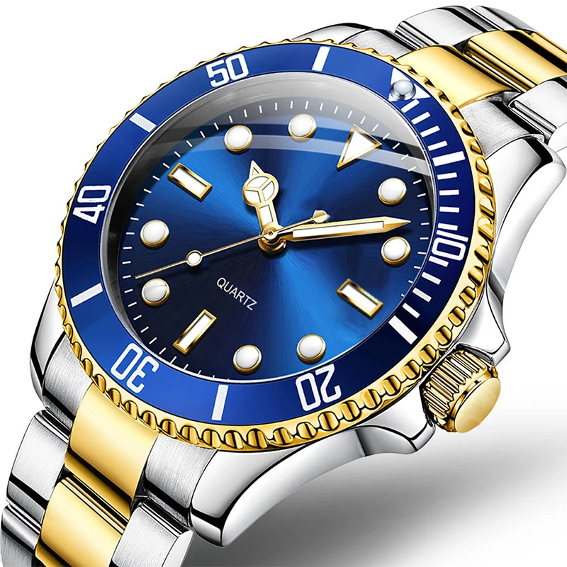 Brand Luxury Stainless Steel Back Custom Automatic Man Watches Wrist Orologio Uomo Relojes De Cuarzo