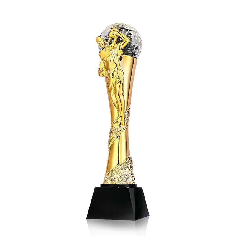 new design sports resin football and soccer trophy award